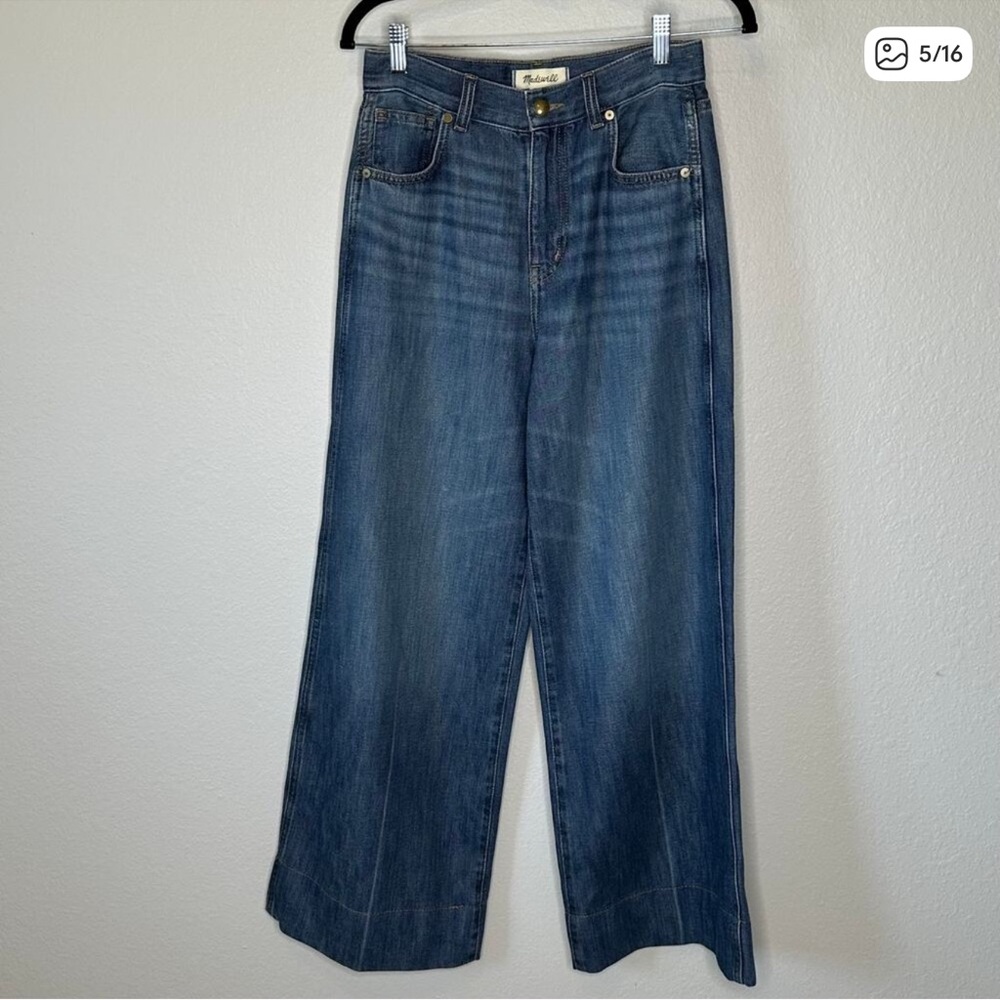 Madewell Women’s Super Wide Leg Jeans Soft Drape Denim NS901 Size 26 New